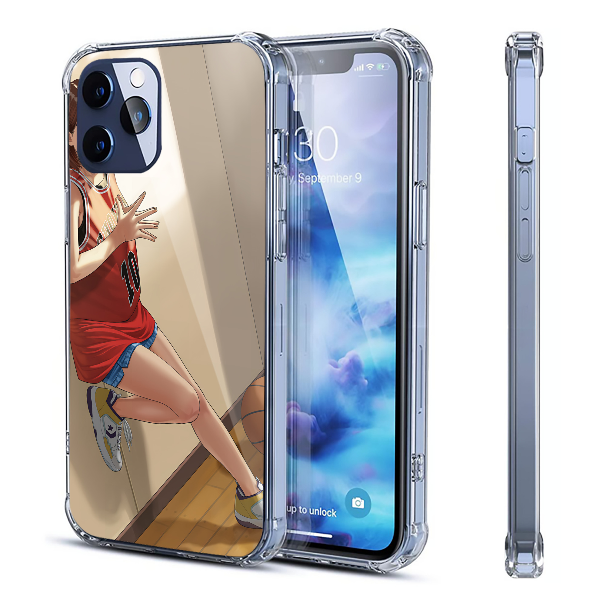 （画像用） SLAM DUNK／スラムダンク 【iPhone 12シリーズ対応】透明スマホケース（クリアソフトケース）